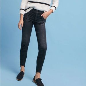 AG Farrah High-Rise Skinny Ankle Jeans w/ Step Hem